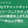 DifyでチャットボットをリリースしてわかったRAGの精度向上のためのチャンク設計