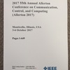 コミュニケーション関連国際会議録新刊案内: 2017 55th Annual Allerton Conference on Communication, Control, and Computing (Allerton 2017)   (Proceedings) ご注文受付