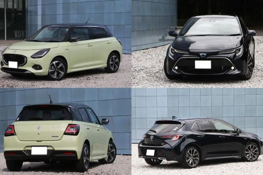新車スイフトvs中古カローラスポーツ徹底比較！中古車なら、1クラス上で広い＆超低燃費のカローラスポーツが手に入る！