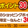 決算月恒例～ポイント30倍セール開催中！