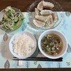 餃子と中華スープ