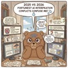 昨年2025年と今年2026年の運勢をどのように考えるか？AIの解釈不一致が私を惑わせる💦
