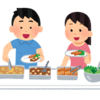 『晩御飯』家族でビュッフェを頂く