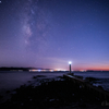 【天体撮影記 第143夜】 長崎県 島原半島の突端へ、瀬詰崎灯台の夕焼けと天の川