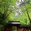 【貴船神社 奥宮】鬱蒼とした杜に包まれた境内 玉依姫命の黄船伝承が残る【船形石】