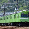 今日（６/１０）は、８日の１０３系ＮＳ４０７編成の本線試運転を