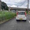 今朝は自宅から日田彦山線の踏切を通り、たけのこで