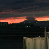 羽田空港の夕焼け