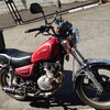 GN125のハンドル交換