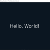 OpenSiv3DでHello, World!