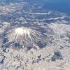 空から見た雪景色 - 3 岩木山