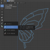 【モデリング】一日で完成、蝶々の羽