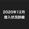 2020年12月借入状況詳細を晒します！