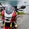 走行距離1000km達成！CB1300と男根岩。