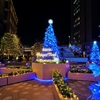街がクリスマスカラーに染まってるねって／東京ミッドタウン日比谷にて