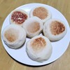大豆粉と米粉のパン。フライパンで簡単に作れた♪