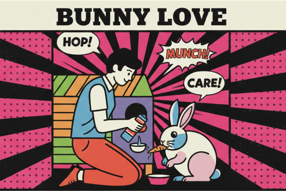 小学校でウサギとカメの世話をする