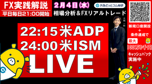 FX実践解説、相場分析＆リアルトレード、ドル円などの注目材料（2026年2月4日)