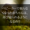 【回答】ベビーカーで眠らなくなった赤ちゃんは、再びベビーカーで寝られるようになるのか？