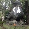 珍しい狛キジと貼り紙芸・レア花木が気になる南浦和駅そばの神社：大谷場氷川神社（埼玉県さいたま市南区）