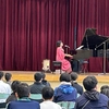 山口大学教育学部附属特別支援学校で歌ってきました