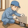 ネズミと防鼠工事（侵入口を塞ぐ工事）