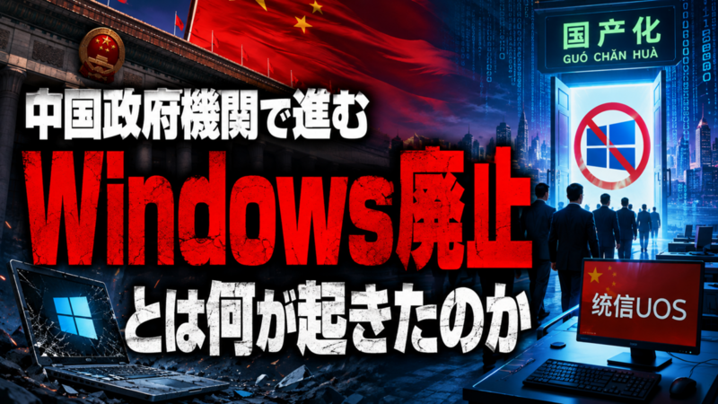 中国政府機関で進む「Windows廃止」とは何が起きたのか