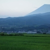 沼津市の原あたりから見た富士山