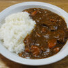 今日の食べ物　朝食にカレー