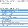 Times Higher Educationの世界大学ランキング2015-2016が発表されました