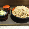 今日の食べ物　昼食に盛りそば