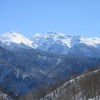 飛騨の冬景色　【朴の木スキー場から見える乗鞍岳】