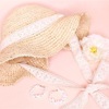 夏のトレンドアイテム☆レースラフィアハット☆ Raffia Hat