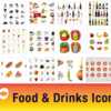 とても高品質な食べ物＆飲み物アイコンまとめ「30 Sets of Free Food and Drinks Icons」