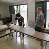 大きな袋を準備　もみ殻を取りに行く　
