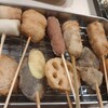 薩摩の海さんの串揚げは旨い。キリン一番搾りが進む