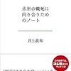 『未来の戦死に向き合うためのノート』読んだ。おもしろかった。きわどそうなテーマに敬遠せずに著者を信用して読むべしの本。