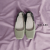 VOLARE / ヴォラーレ flatpumps TwoTone SQUARE [vol23hfw6004]