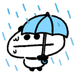 豪雨の中のお出かけ