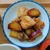 【秋ご飯】サツマイモと舞茸と鶏肉の炒め物の作り方。