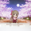 桜の頃よしのんちゃんのアクリルスタンドがとってもかわいかったよ。【デレステ】
