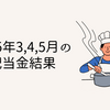 2025年3月,4月,5月の配当金結果