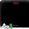 デザインがカッコいい ブラックETEKI 体重計 高精度 電源自動ON/OFF EB4010J メタボ対策