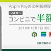 三井住友カードのApple Payのキャンペーンにエントリーしました。