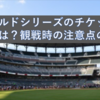 MLBワールドシリーズのチケットの値段は？観戦に行く時の注意ポイント。