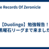 【Duolingo】勉強報告！黒曜石リーグまで来ました