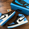 Nike Air Jordan 1 High OG University Blue/UNC Toe〔SNKRS ゲットしました〕エアジョーダン1 ブルー系ばかり当たるアカウント？