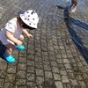 初めての水遊び(生後416日。)