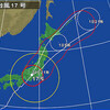 台風17号が