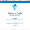 Vue js Vuetify導入について